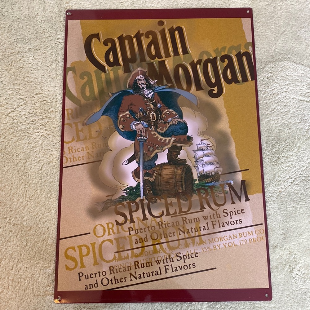 Captain Morgan Tin Decorative Sign